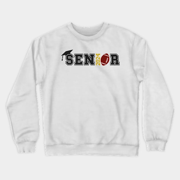 Senior 2024 Football Crewneck Sweatshirt by Folke Fan Cv